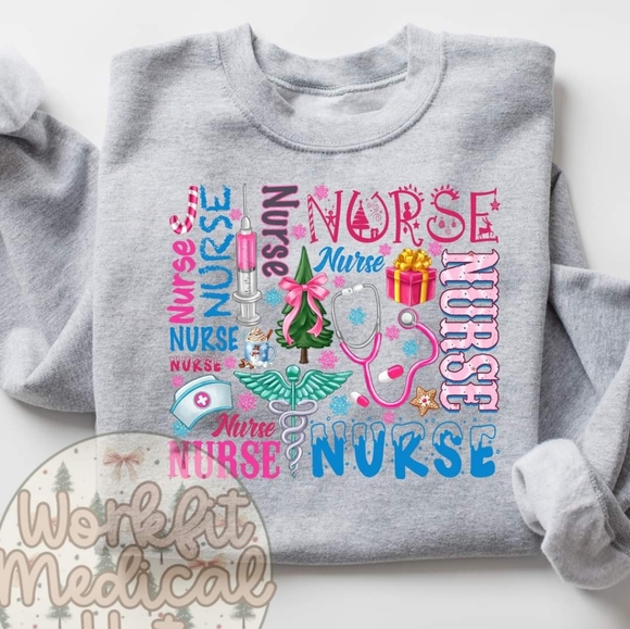 Ash Grey Nurse Crewneck - Picture 1 of 1